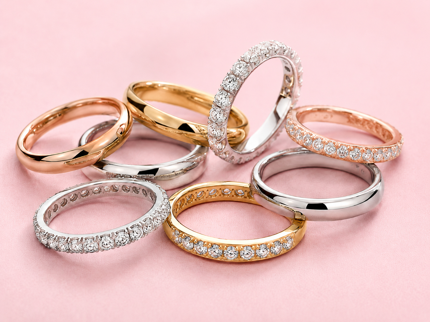 Ring Collection Womes Wedding Rings for Men & Women | Plain, Diamond & Shaped - Sunshine Diamonds