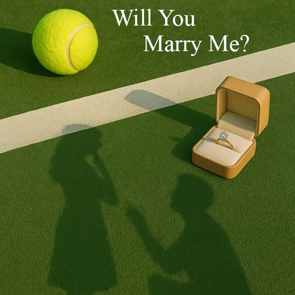 LoveAll:IconicMarriageProposalsatWimbledonandthePerfectSolitaireRingtoMatch