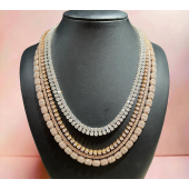 10 carat To 25 carat Natural Diamond Tennis Necklace Ready To ship ..!!!!