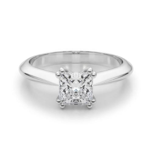 Magnolia Natural Double Prong Solitaire Diamond Ring