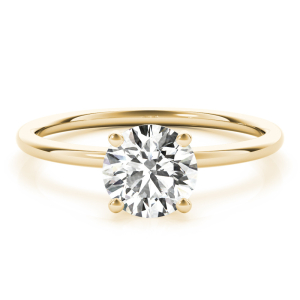  Bonny Lab-Created Diamond Yellow Gold 4 Prong Set Classic Solitaire Engagement Ring
