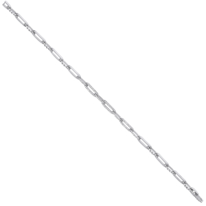 0.50 Carat 7 Inch Natural Round Cut Diamonds Link Chain Bracelet