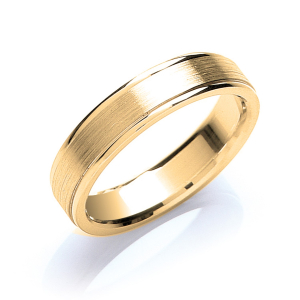 Allister Yellow Gold Men's Wedding Ring