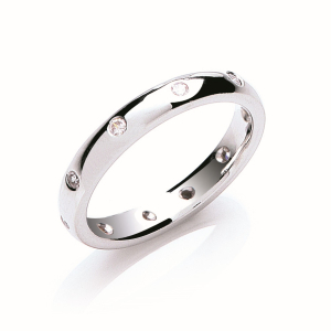 Aubree Natural Diamond Platinum Women's Wedding Ring