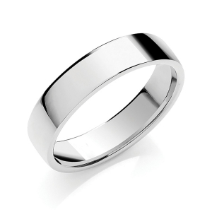 Mens Classic Soft Court Shaped Plain Wedding Rings