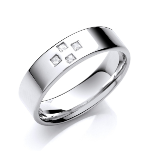  Ailin Lab-Created Diamond Men's Wedding Ring