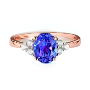 Yuliana Tanzanite Rose Gold  Diamond Ring