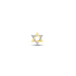   Natural Round Cut Diamonds Pave-Set Star Shape Pendant