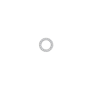  Natural Round Brilliant Cut Diamonds Grain-Set Slider Circle Pendant