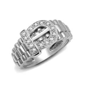Natural Round Brilliant Cut Diamond Pave-set Mens Ring 9k Gold