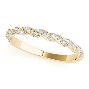 Ayres Lab-Created Diamond Yellow Gold  Wedding Ring
