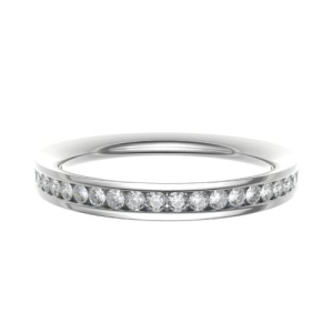 0.25 - 1.00 Carat Round Diamond Channel Set Half Eternity Ring