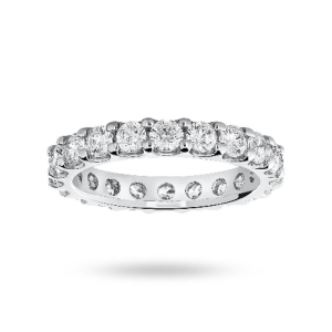 1.00 – 2.00 Carat F/VS Round Diamond Claw Set Full Eternity Ring