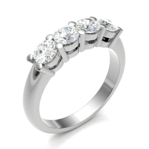 Doro Lab-Created Rose Gold 4 Prong Anniversary Diamond Ring