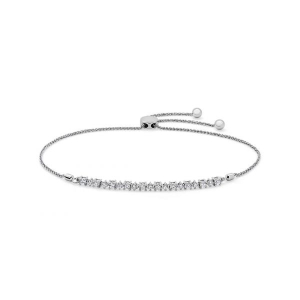 Paveye 0.10 Carat Natural Diamond Round cut 4 Prong  Friendship Bracelet