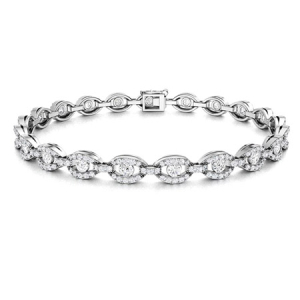 Shelly Natural Round cut Diamond Tennis Bracelet