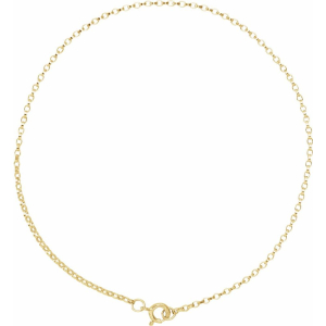 7 Inch Gold Filled 1.1 mm Rolo Chain Bracelet Available In 9k,14k,18k,Silver And Platinum