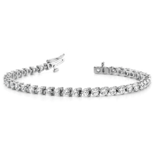 Reyna Natural Round cut 3 Prong  Diamond Tennis Bracelet