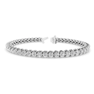 Richelle Natural 2 Prong Diamond Tennis Bracelet