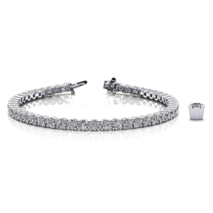 Rosabel Natural 4 Prong Diamond Tennis Bracelet
