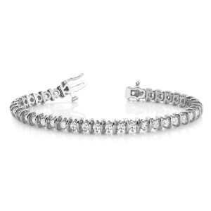 Rhylee Natural Round cut XO  Diamond Tennis Bracelet
