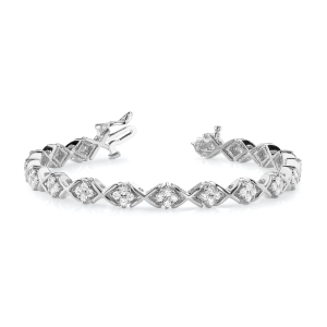 Rayleen Natural XO Diamond Tennis Bracelet