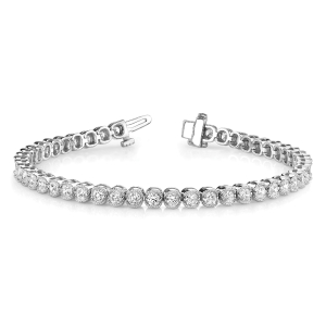 Rinoa Natural 2 Prong Diamond Tennis Bracelet