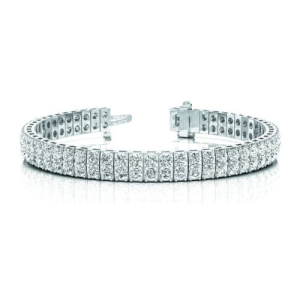 Stonilda Natural Diamond Round cut 4 Prong  Multi Row Tennis Bracelet