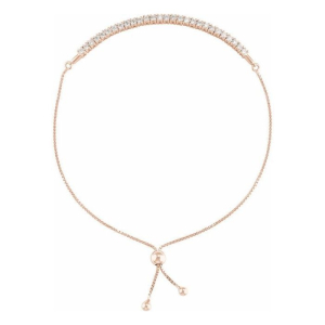 Patali Natural Diamond Rose Gold 4 Prong Friendship Bracelet