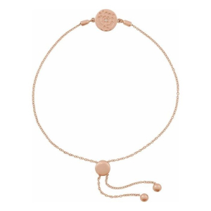 Sybyll Natural Diamond Rose Gold 4 Prong Friendship Bracelet