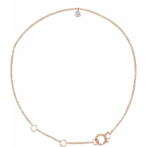 Syretia Natural Diamond Rose Gold Friendship Bracelet
