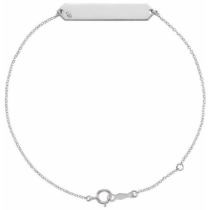 Syndony 0.03 Carat Natural Diamond Round cut Flush Setting Friendship Bracelet