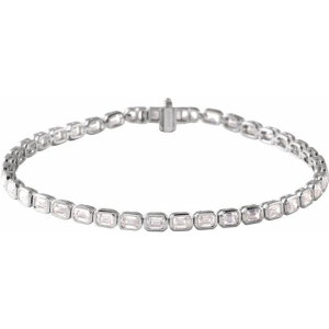 Robina Natural Bezel Set Diamond Tennis Bracelet