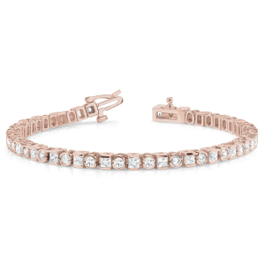 Arthur Lab-Created Diamond Rose Gold Tennis  For Women Bracelet