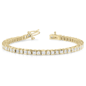 Arthur Lab-Created Diamond Yellow Gold Tennis  For Women Bracelet