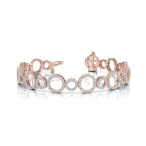 Eliza Lab-Created Diamond Rose Gold Designer Bracelet