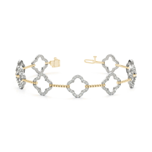 Diana Lab-Created Diamond Yellow Gold Designer Bracelet