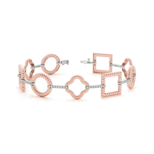 Darcy Lab-Created Diamond Rose Gold Designer Bracelet