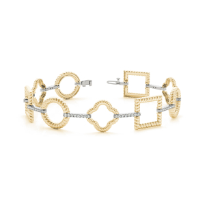 Darcy Lab-Created Diamond Yellow Gold Designer Bracelet