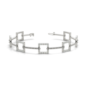 Jake Lab-Created Diamond Round cut Designer Bracelet