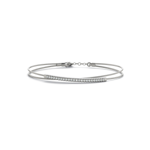 Chloe Lab-Created Round cut Diamond Bangle Bracelet