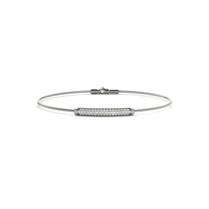 Pepper Lab-Created Round cut Diamond Bangle Bracelet
