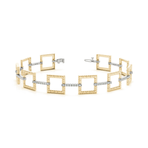 Paige Lab-Created Diamond Yellow Gold Designer Bracelet