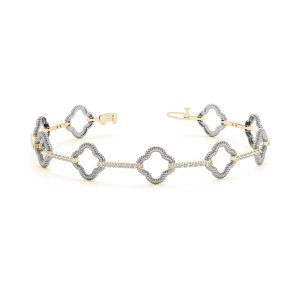 Bella Lab-Created Diamond Yellow Gold Designer Bracelet