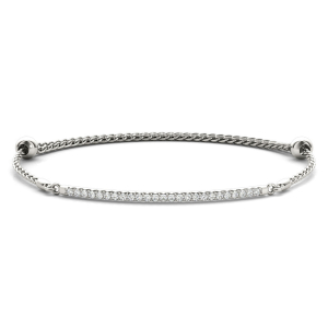 Jack Lab-Created Round cut  Diamond Bangle Bracelet