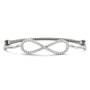 Noah Lab-Created Round cut Diamond Bangle Bracelet