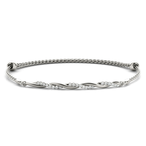 Kamila Lab-Created Round cut Diamond Bangle Bracelet