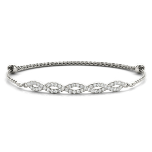 Ivanka Lab-Created Round cut Diamond Bangle Bracelet