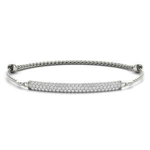 Oscar Lab-Created Round cut Diamond Bangle Bracelet