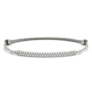 Zachary Lab-Created Round cut Diamond Bangle Bracelet